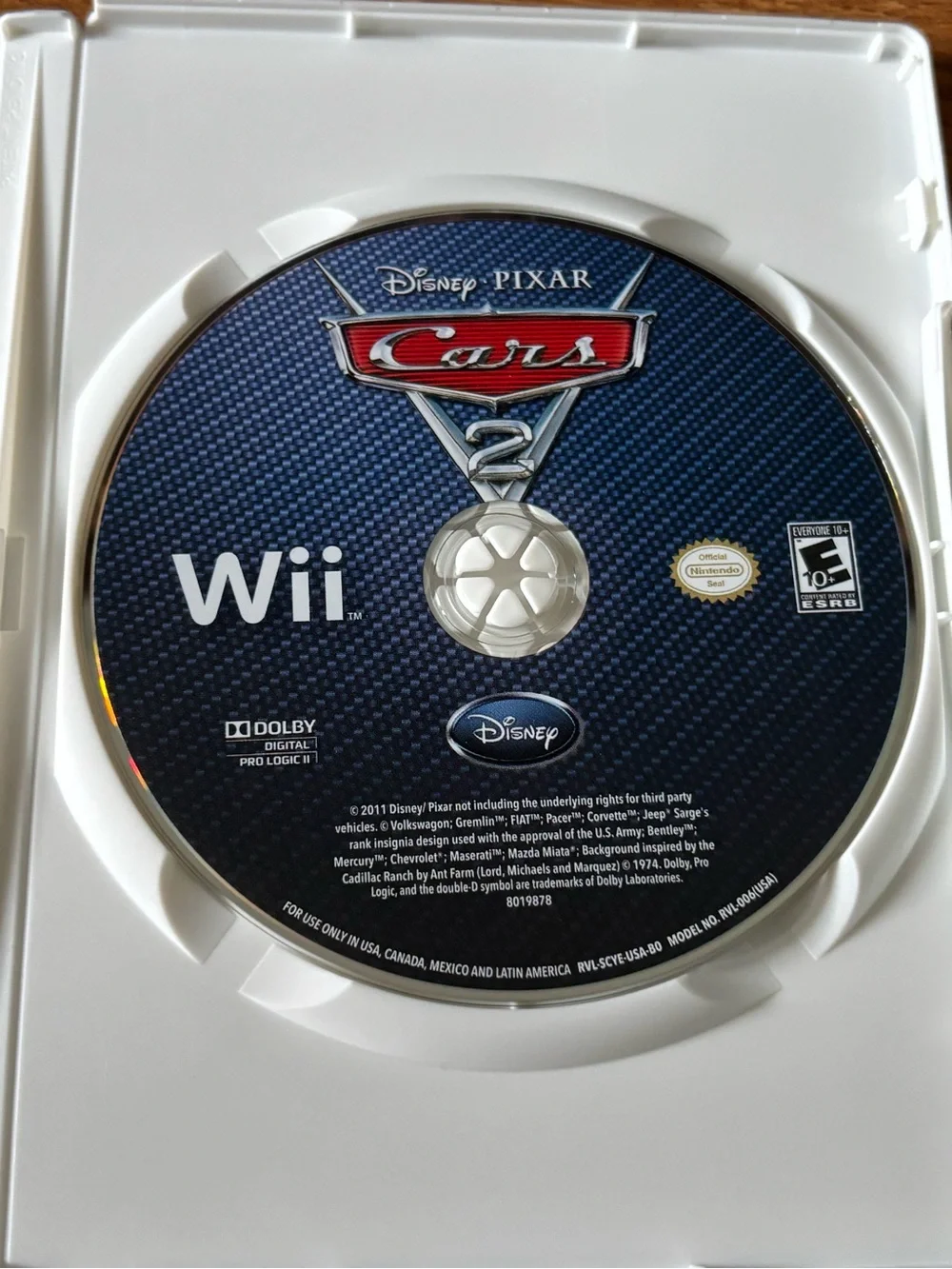 Nintendo Cars 2 - Red & Blue Cover Artwork